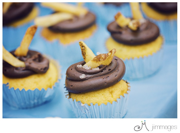 French Fry Cupcakes