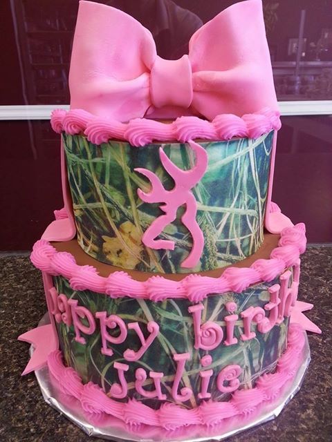 11 Photos of Real Camo Cakes For Girls