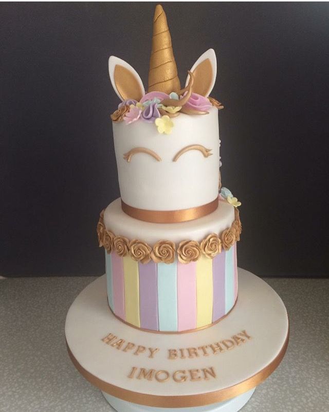 Girls Unicorn Birthday Cake