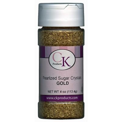 Gold Pearlized Sugar Crystals