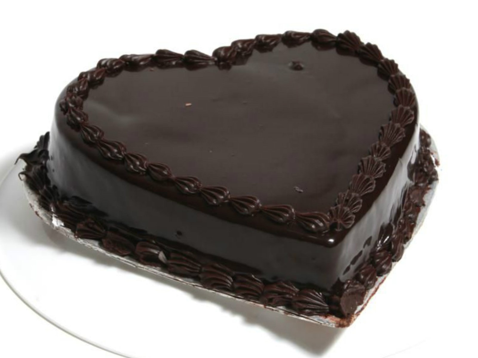 Heart Shaped Chocolate Cake