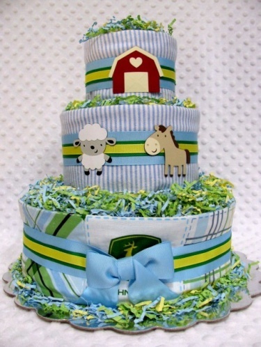 John Deere Baby Diaper Cakes Boys