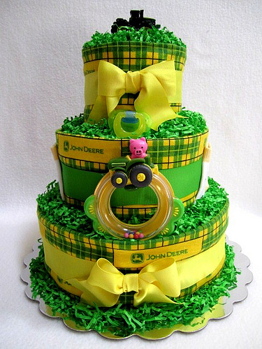 John Deere Baby Shower Cake