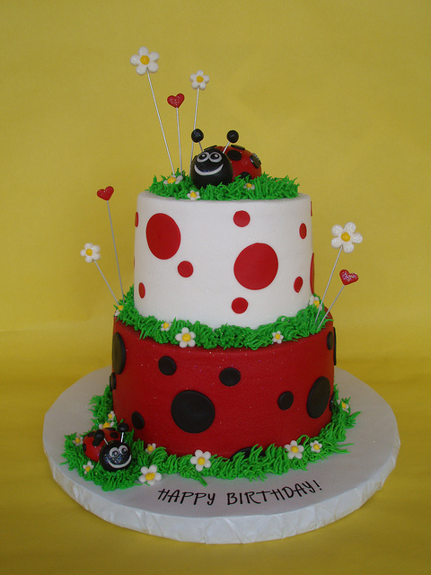 Ladybug Birthday Cake