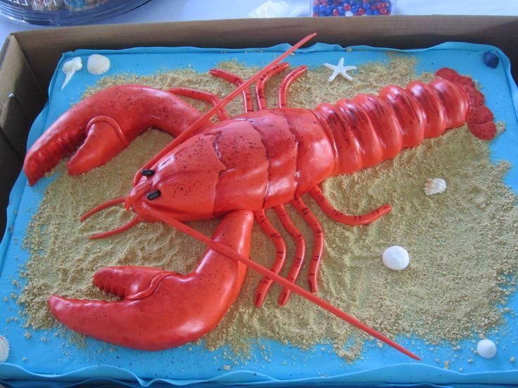 Lobster Birthday Cake