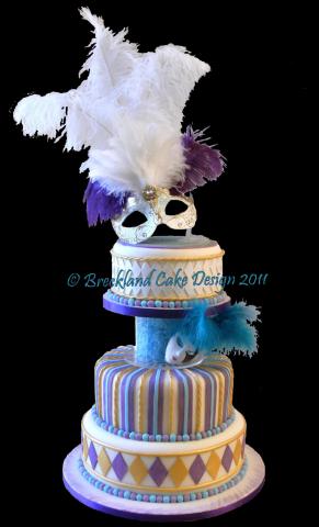 Masquerade Wedding Cake Idea