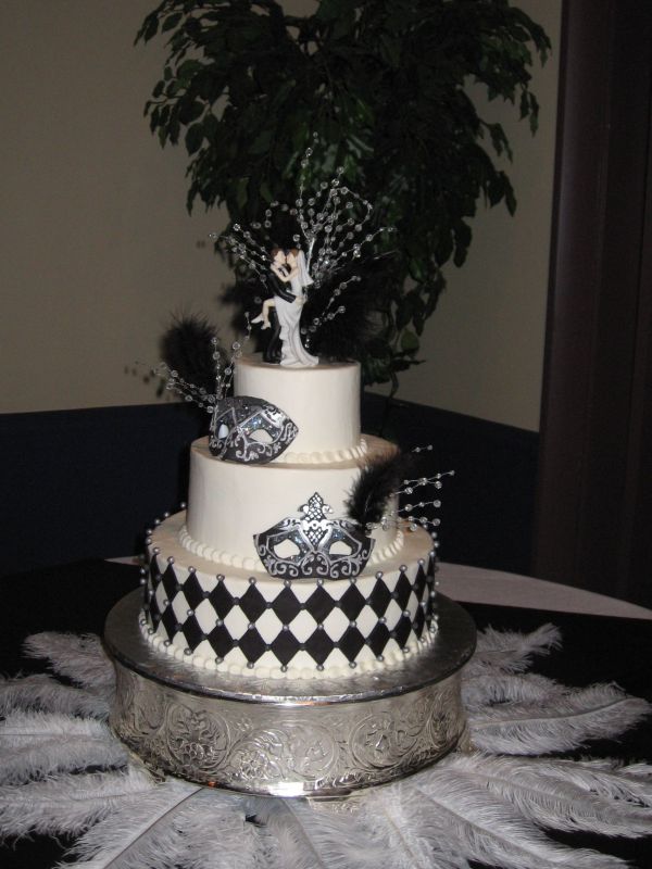 Masquerade Wedding Cake