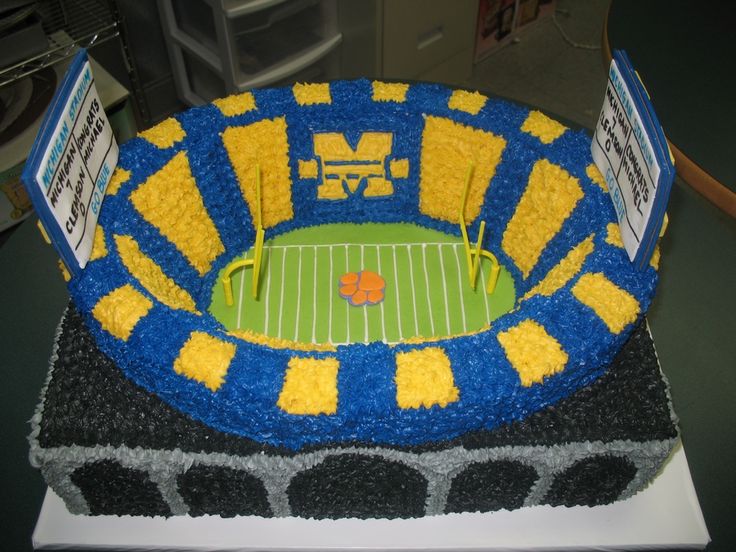 Michigan Football Birthday Cake