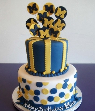 Michigan Wolverines Birthday Cake