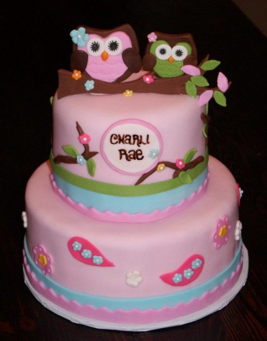 Owl Baby Shower Cakes Ideas