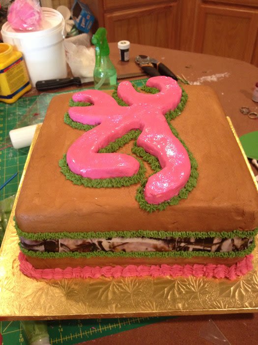 Pink Camo Browning Cakes for Girls