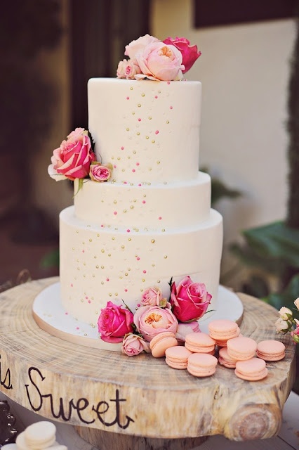 Pink Wedding Cake