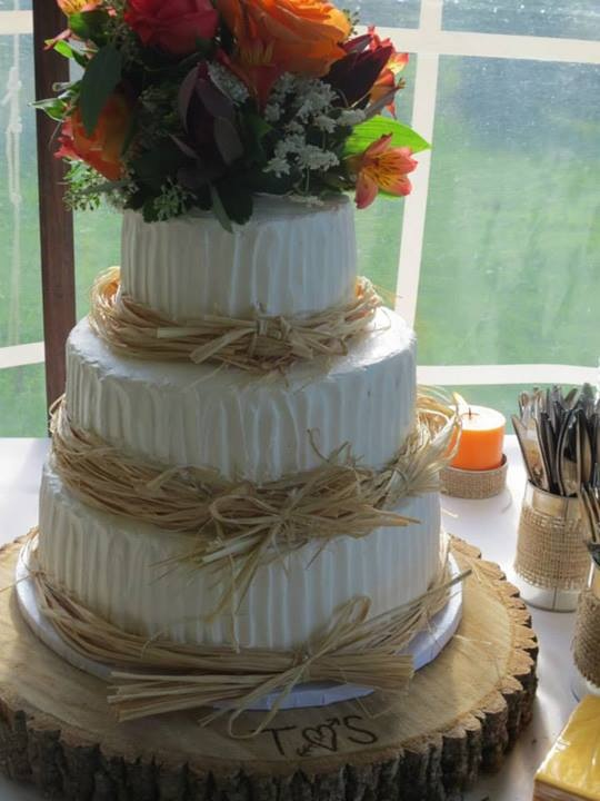 Simple Country Wedding Cake