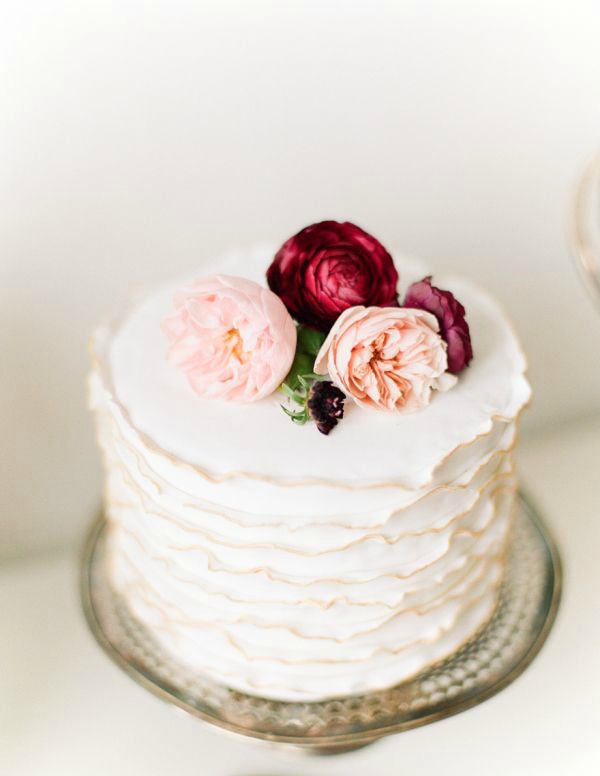 13 Photos of Small One Tier Wedding Cakes