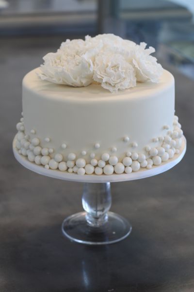 Single Layer Wedding Cake