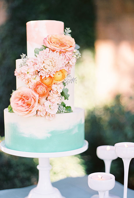 13 Photos of Colors Spring Wedding Cakes