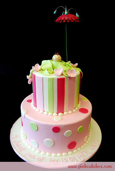 Sweet Pea Baby Shower Cake