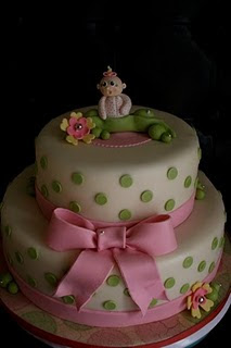 Sweet Pea Baby Shower Cake