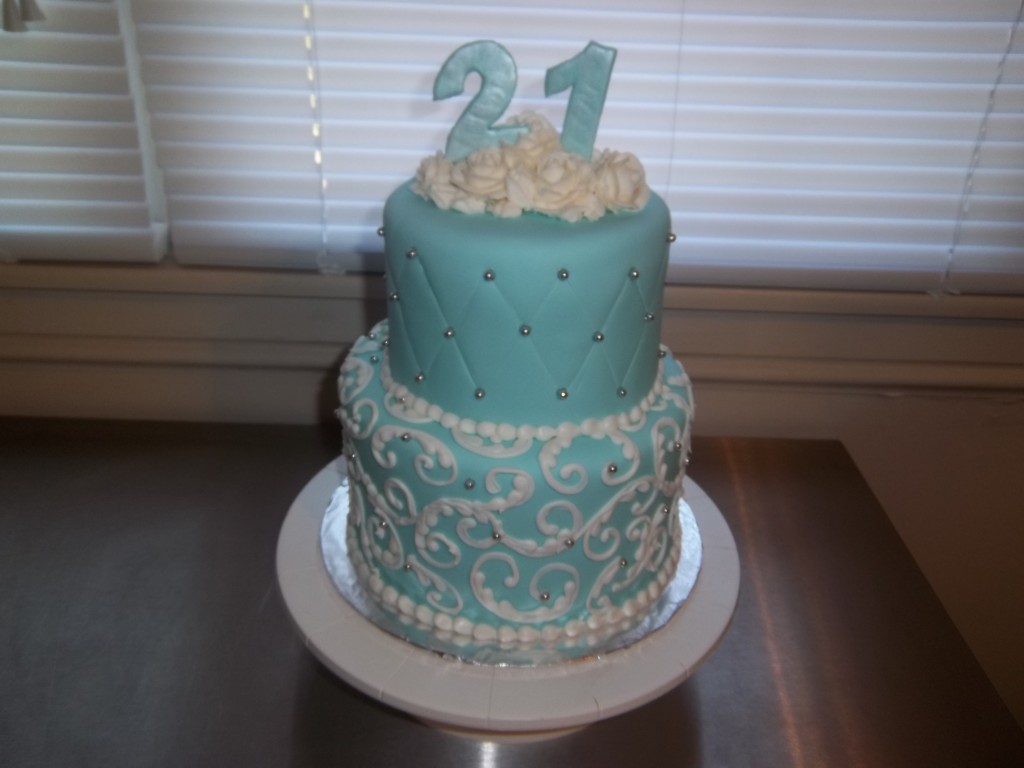 Tiffany Blue Birthday Cake