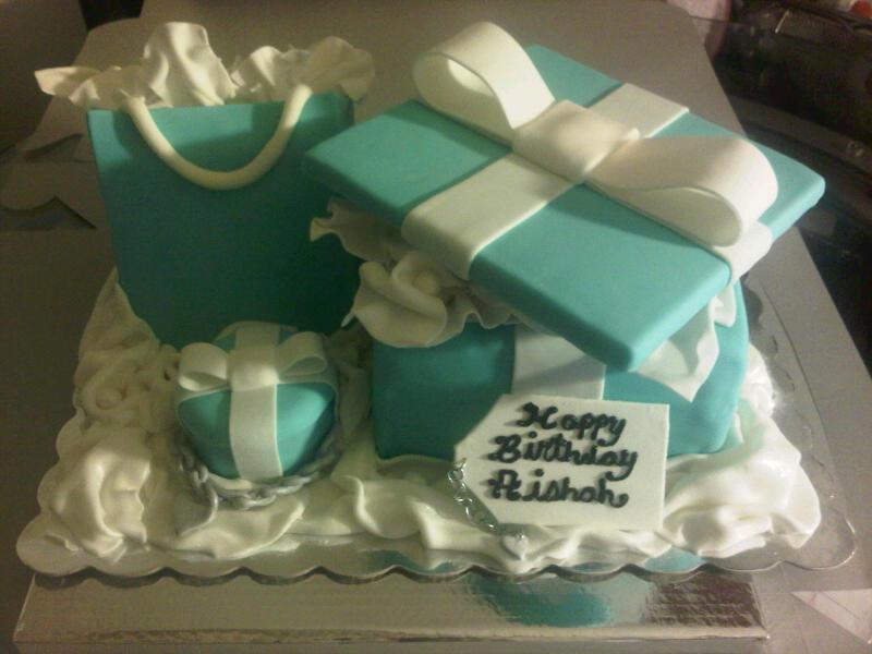 Tiffany Themed Birthday Cake