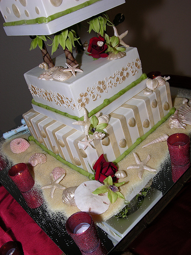 Tropical Wedding Cake