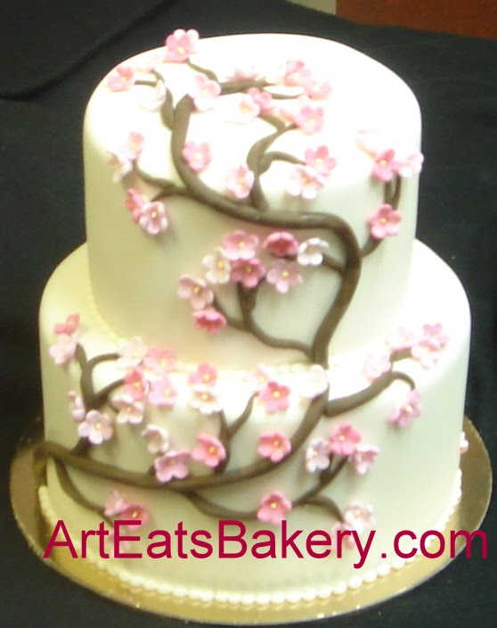 Two Tier Wedding Cake with Fondant