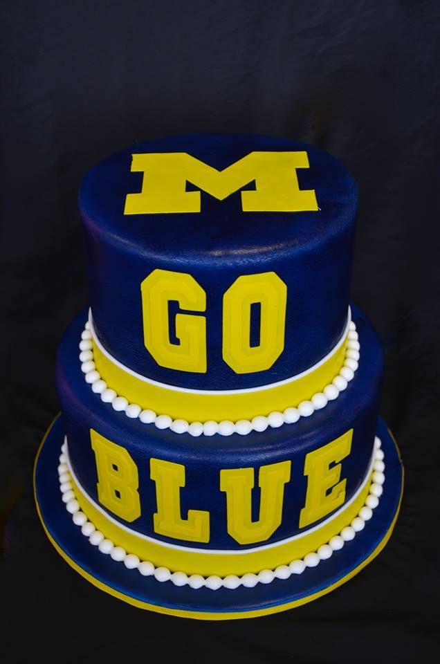 University of Michigan Happy Birthday Cake