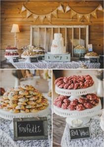 Wedding Cake and Cookie Table