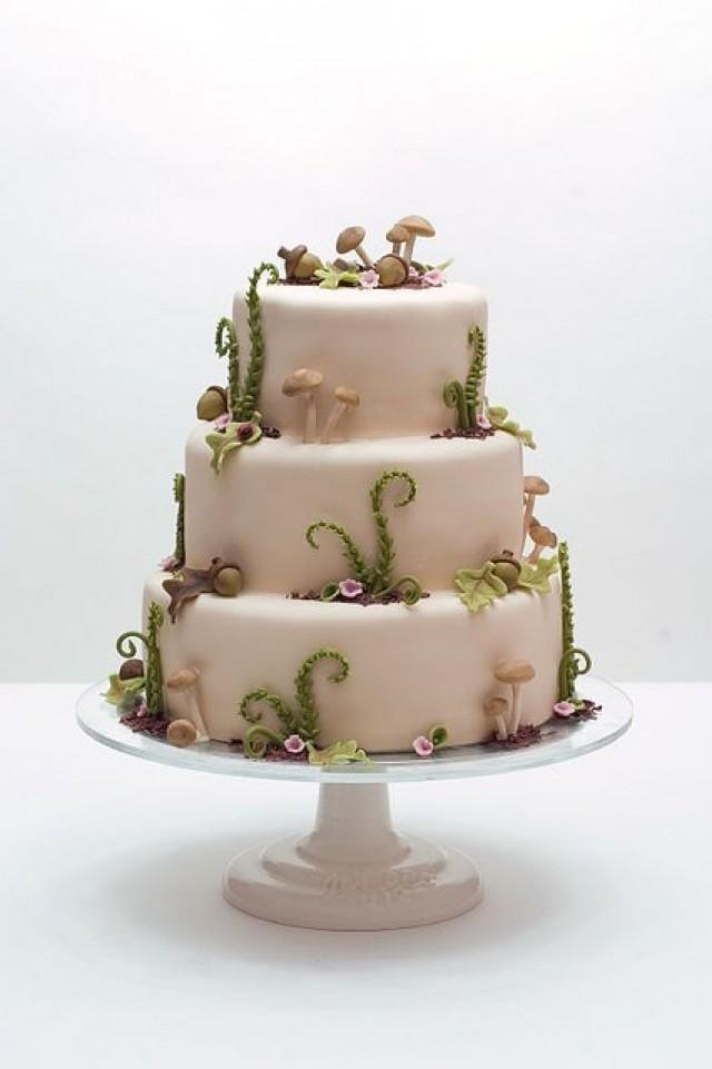 Wedding Cake with Mushrooms