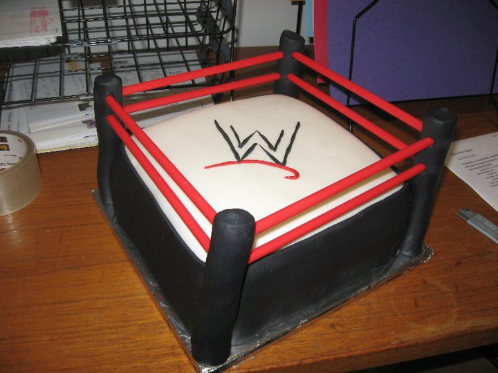 Wrestling Birthday Cake