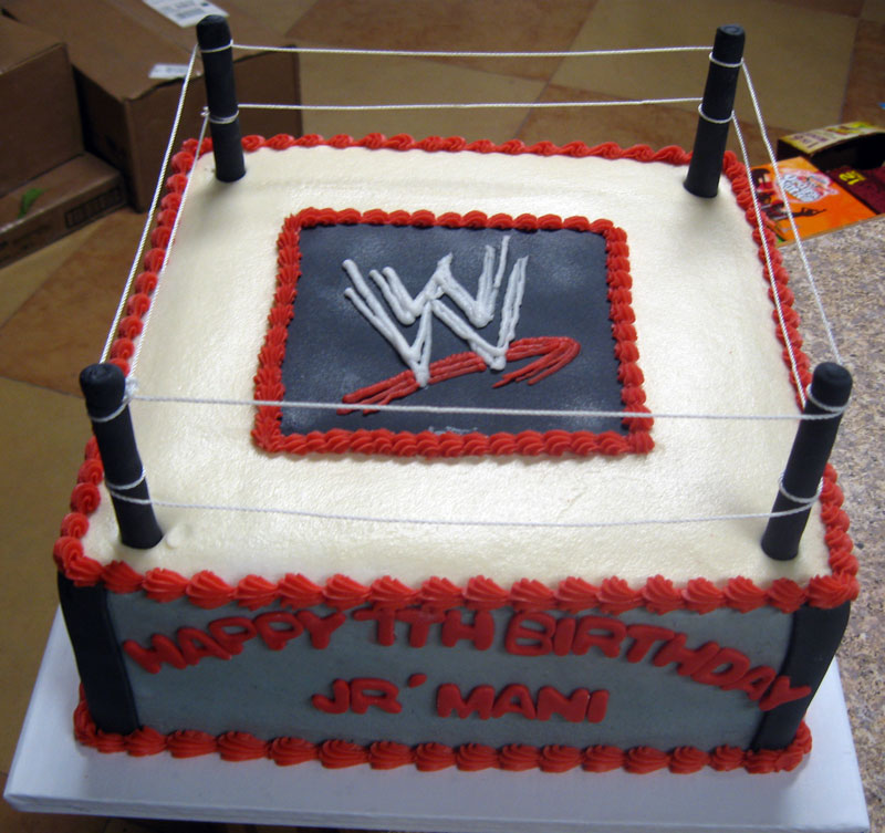 WWE Wrestling Birthday Cake Ideas