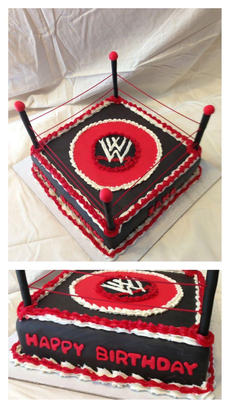 WWE Wrestling Birthday Cake Ideas