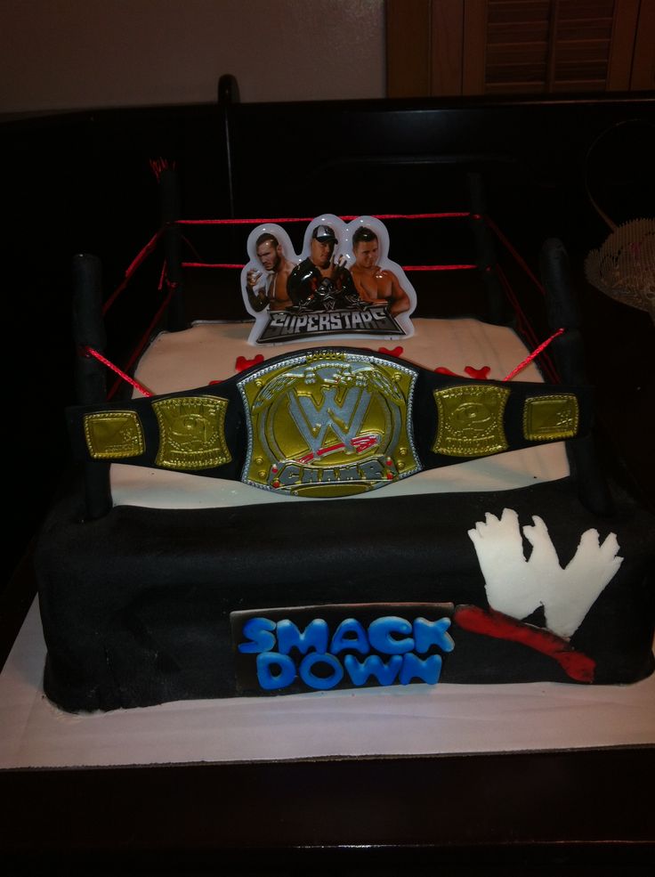 WWE Wrestling Ring Birthday Cake