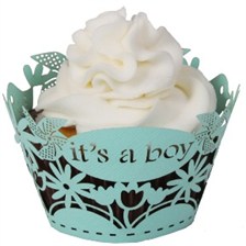 Baby Boy Shower Cupcake Wrappers