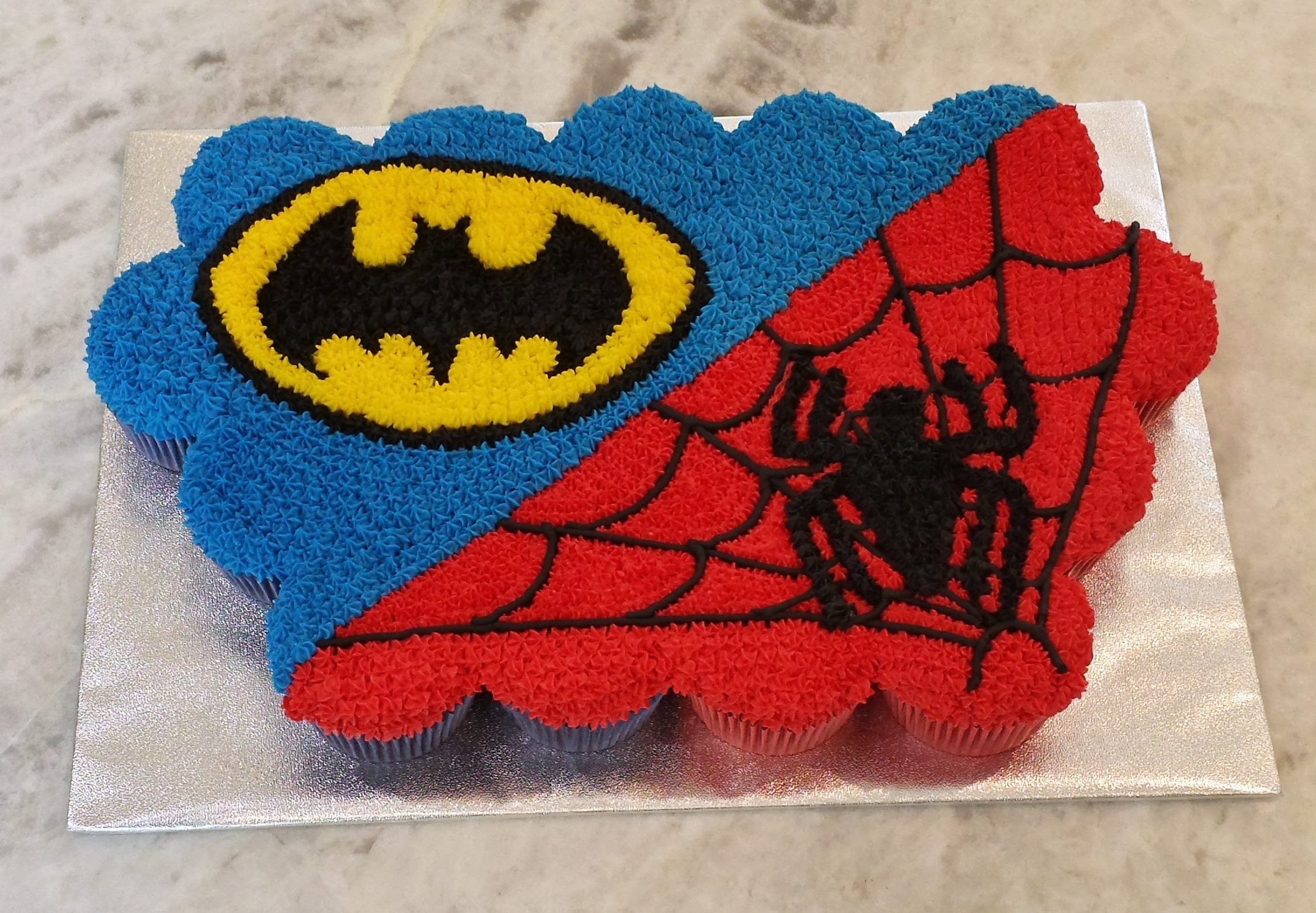 Batman Cupcake Cake