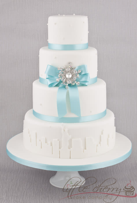 Breakfast at Tiffany's Wedding Cake