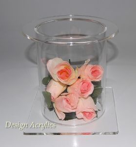 Clear Acrylic Tube Cake Stand For