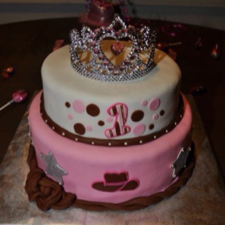 Cowgirl Princess Birthday Cake