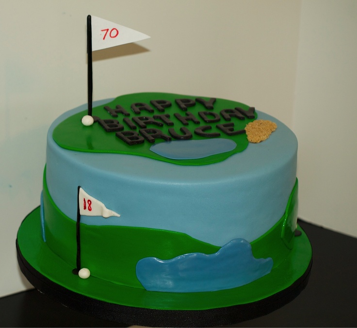 Golf Theme Birthday Cake