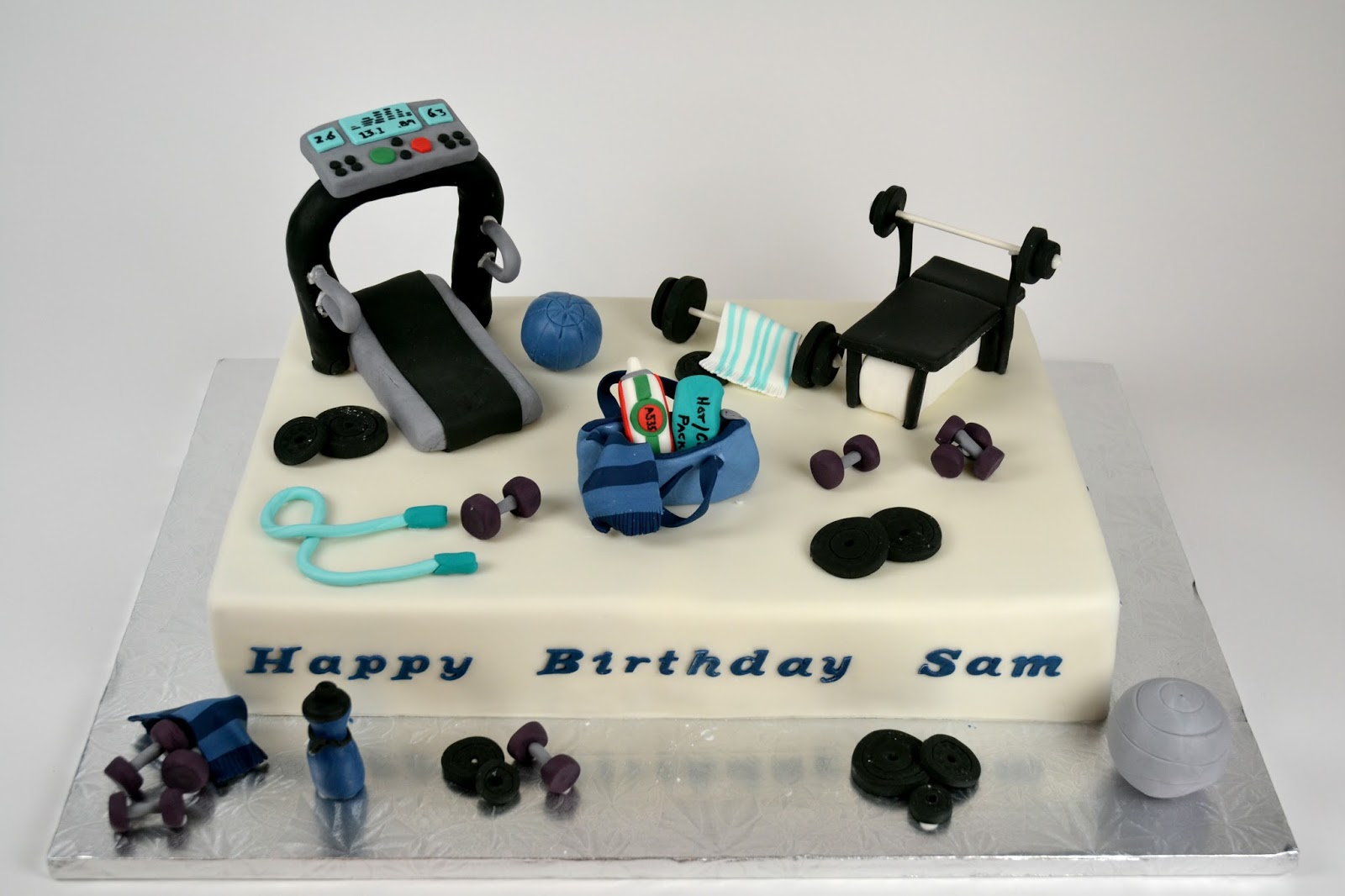 Happy Birthday Gym Cake