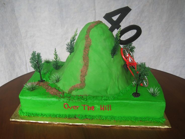 Mountain Bike Over the Hill Birthday