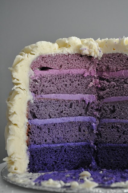 Purple Ombre Layer Cake