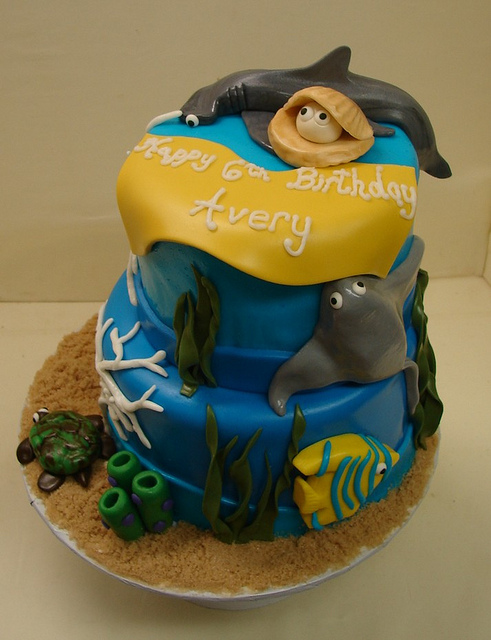 Sea Creature Birthday Cake