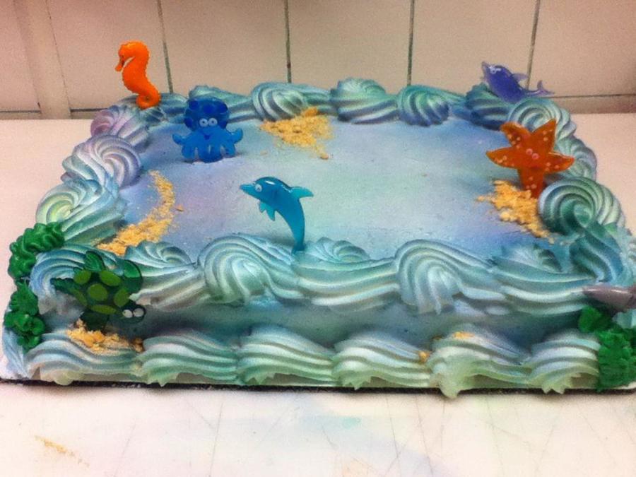 Sea Creature Birthday Cake