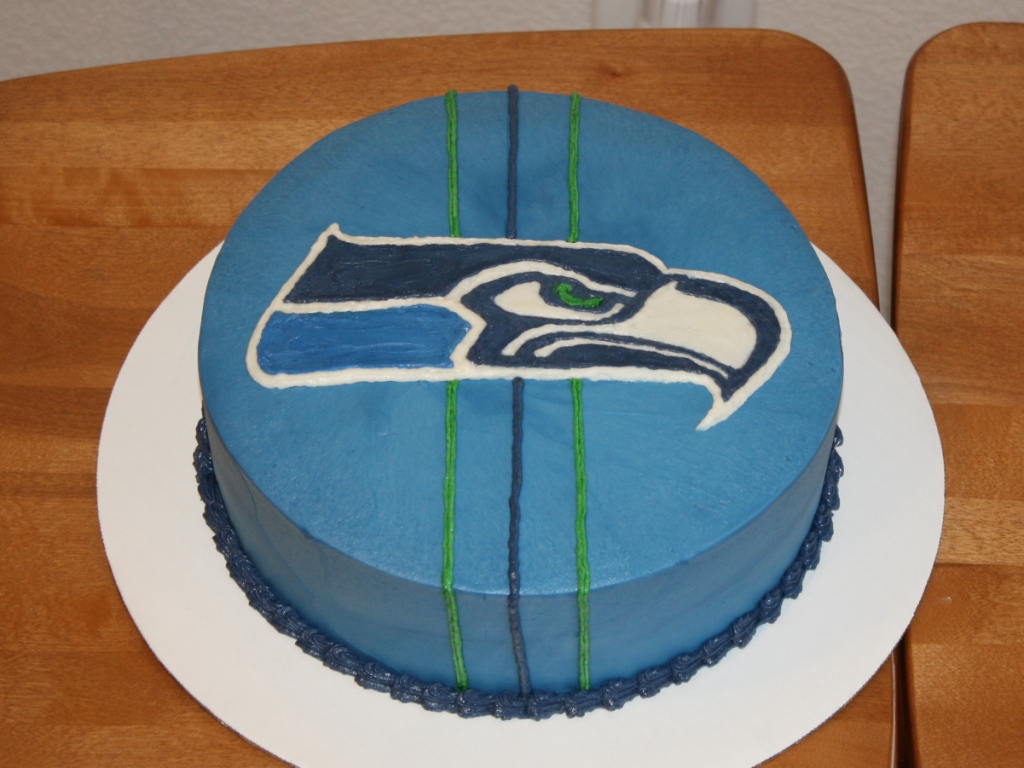 Seattle Seahawks Birthday Cake