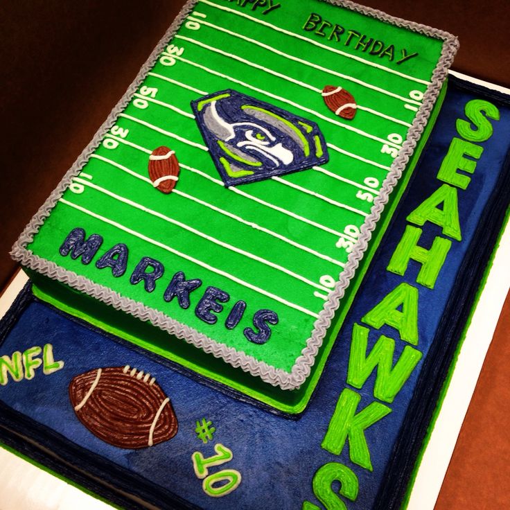 Seattle Seahawks Birthday Cake