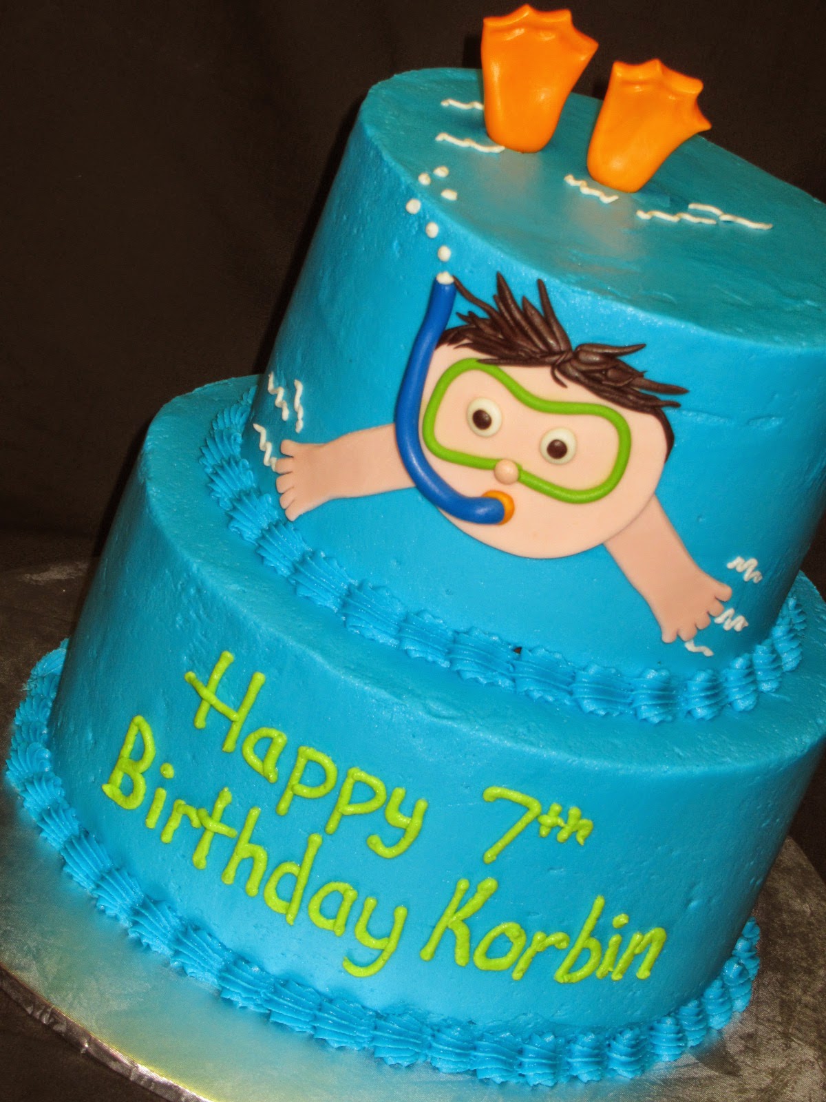 Swimming Pool Party Birthday Cake