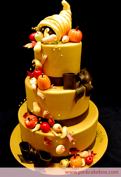 Thanksgiving Wedding Cake
