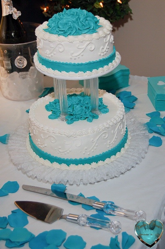 Tiffany Blue Wedding Cake