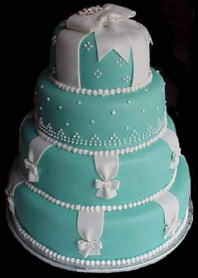 Tiffany Blue Wedding Cake